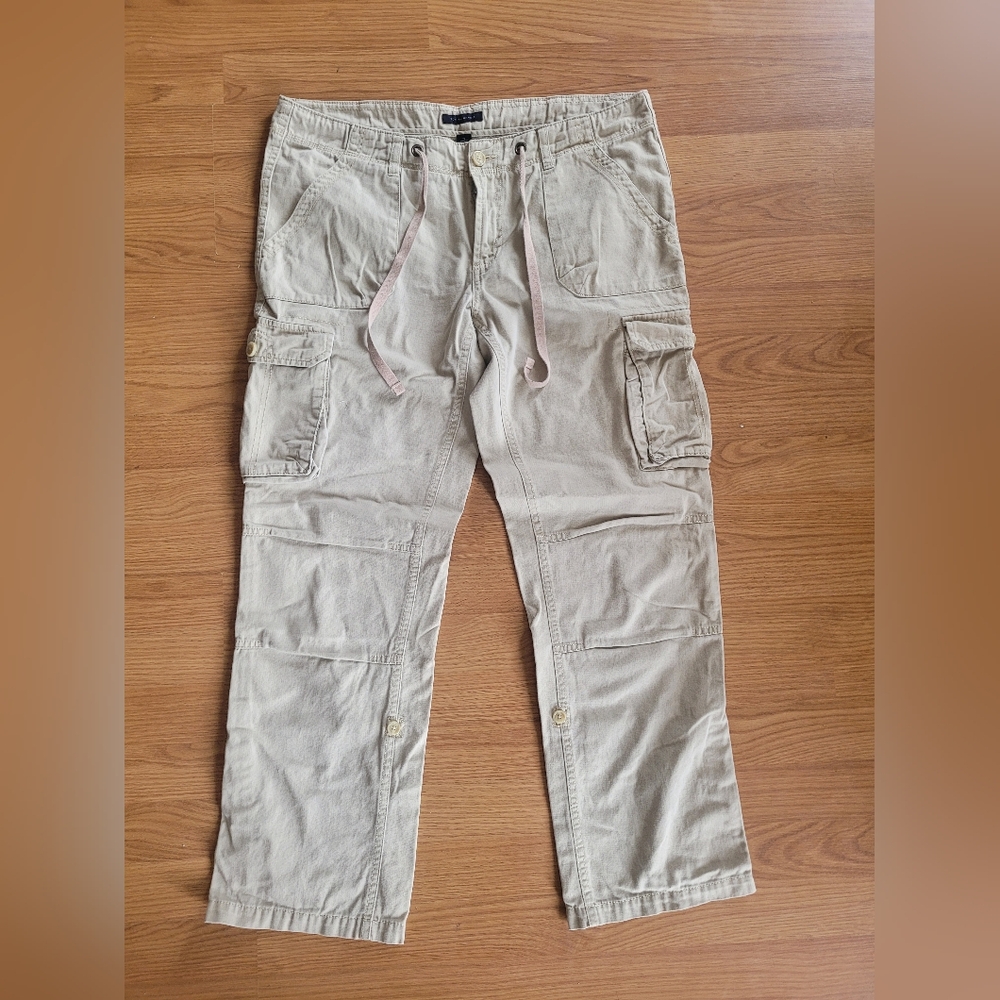 Tommy Hilfiger Women's 12 Cargo Pants - Cottagecore Boyfriend Safari